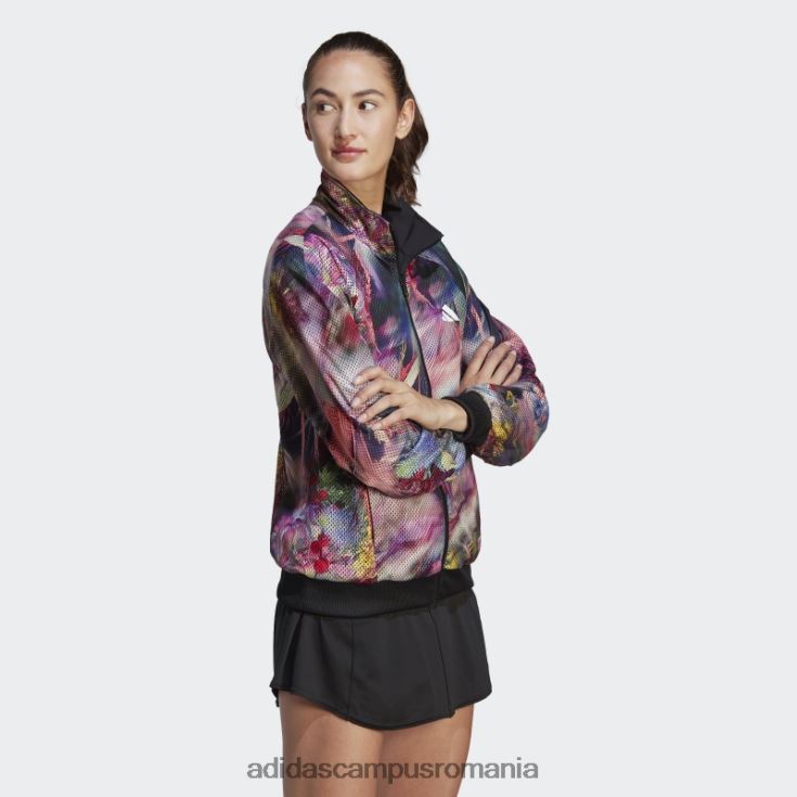 adidas campus romania jachetă tenis melbourne neagră femei negru/multicolor J266N216627