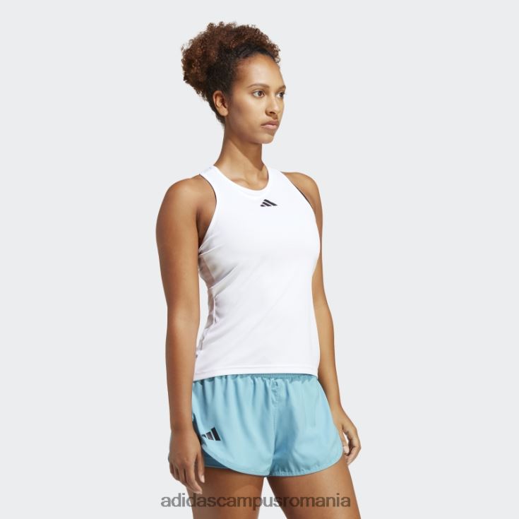 adidas campus romania maiou alb de tenis club femei alb J266N217213