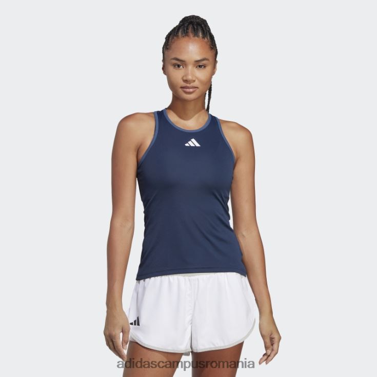 adidas campus romania maiou de tenis club navy femei marina J266N216672