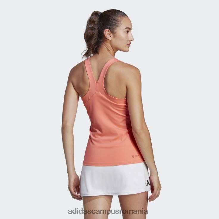 adidas campus romania maiou de tenis coral femei coral J266N216937