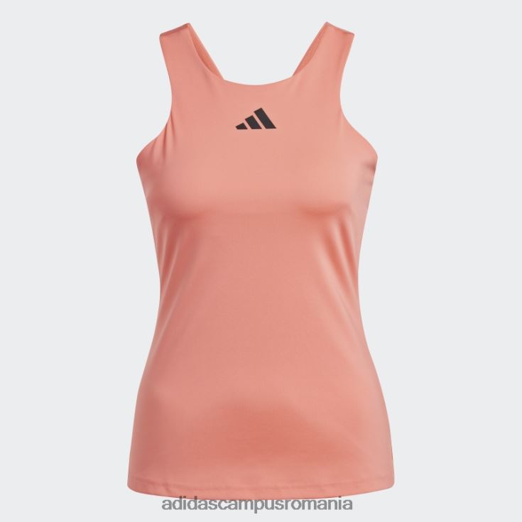 adidas campus romania maiou de tenis coral femei coral J266N216937