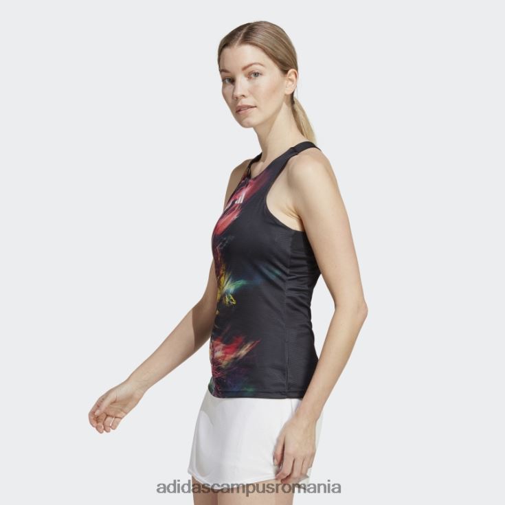 adidas campus romania maiou multicolor de tenis melbourne femei multicolor/negru J266N217315