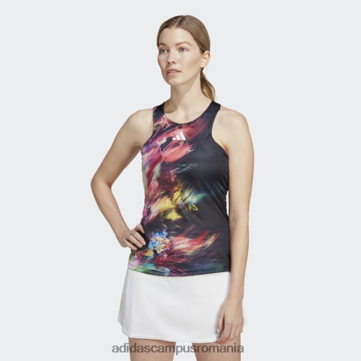 adidas campus romania maiou multicolor melbourne tenis y-tank adidas femei multicolor/negru J266N22427