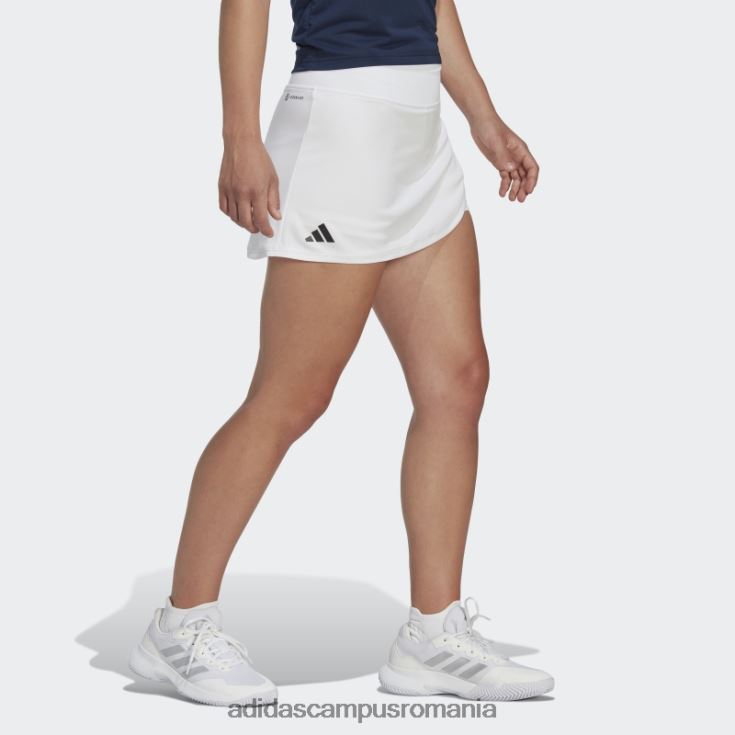adidas campus romania moda fuste de tenis club alb femei alb J266N22428