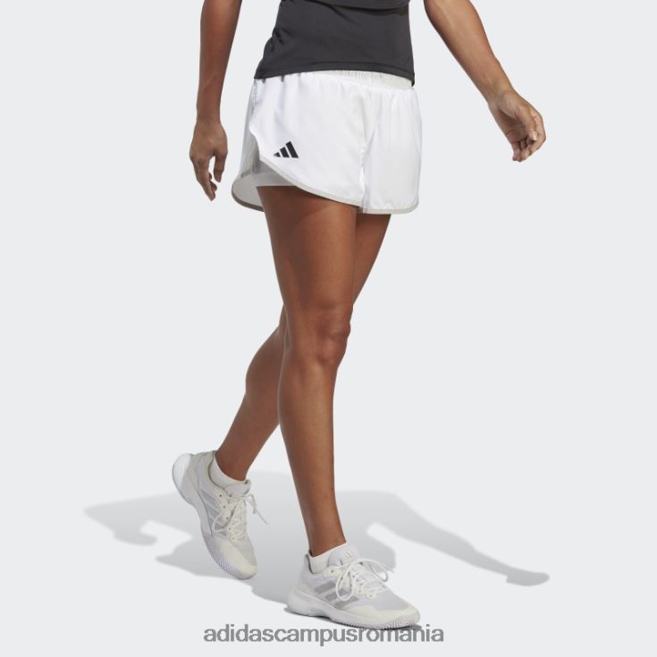 adidas campus romania pantaloni scurți de tenis club alb fashion femei alb J266N210049