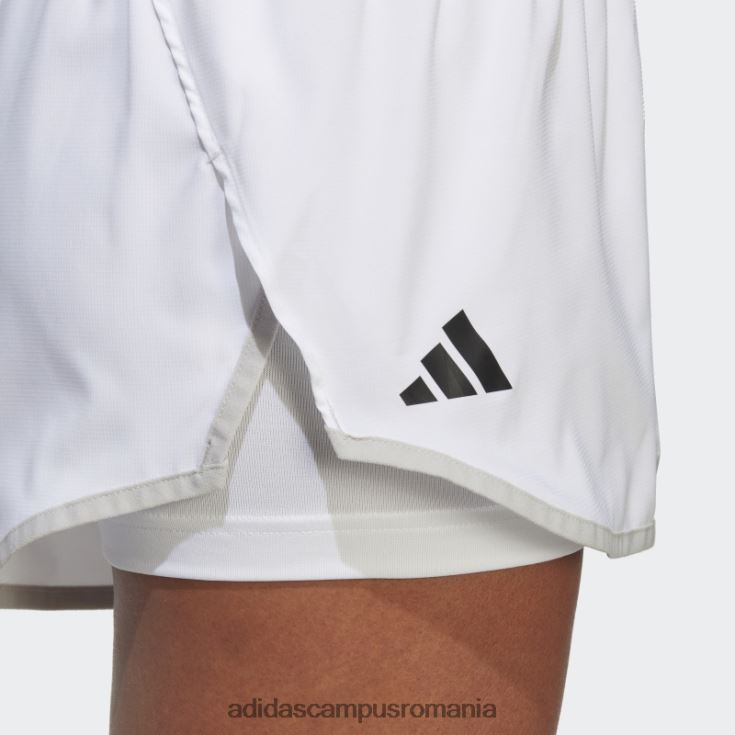 adidas campus romania pantaloni scurți de tenis club alb fashion femei alb J266N210049