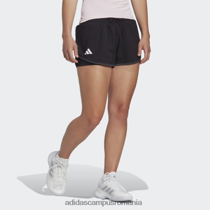 adidas campus romania pantaloni scurți de tenis club negru fashion femei negru J266N210014