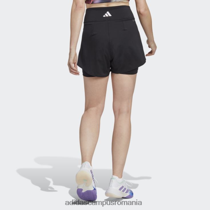 adidas campus romania pantaloni scurți negri de meci de tenis adidas femei negru J266N217331