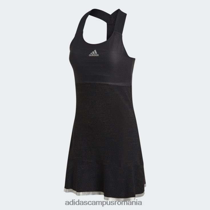 adidas campus romania rochie neagră glam pe tenis femei negru argintiu J266N217510