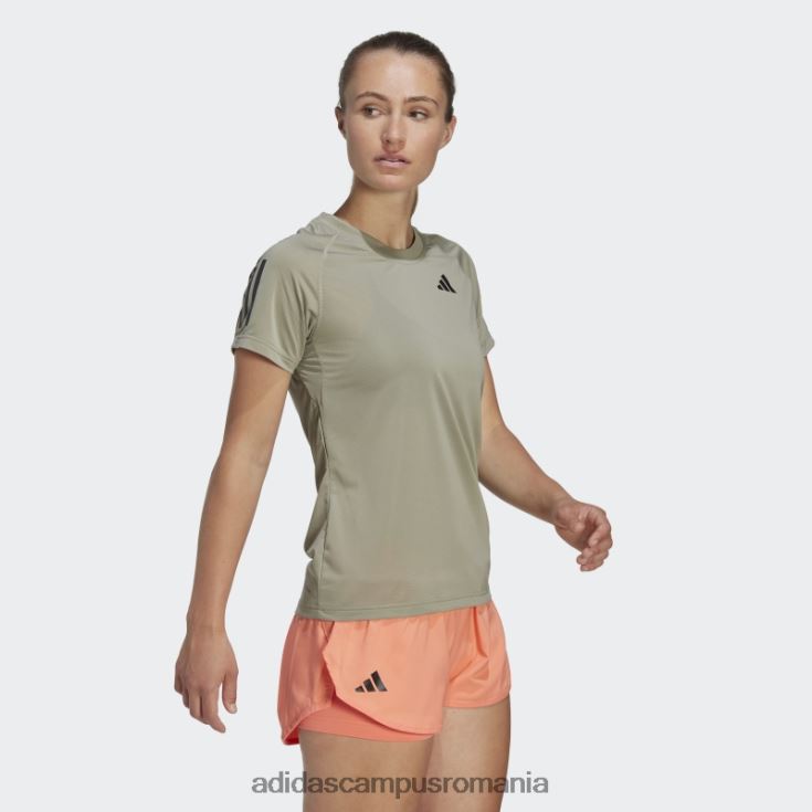 adidas campus romania tricou de tenis club argintiu pebble femei pietricica de argint J266N210045