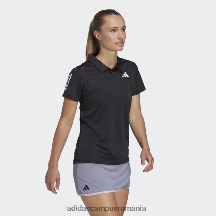 adidas campus romania tricou polo negru club de tenis femei negru J266N22405