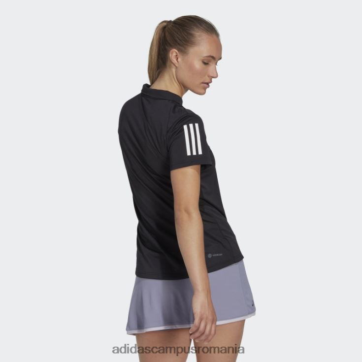 adidas campus romania tricou polo negru club de tenis femei negru J266N22405