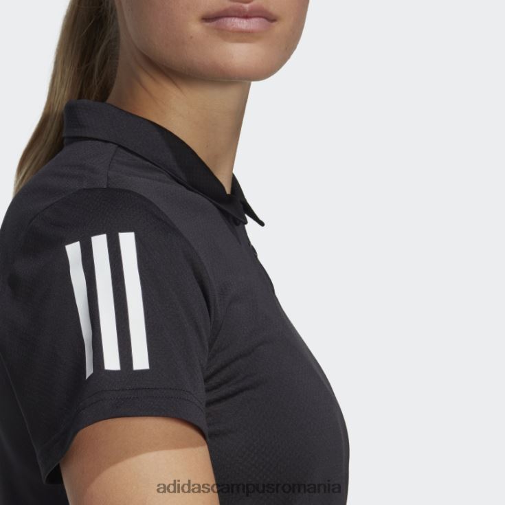 adidas campus romania tricou polo negru club de tenis femei negru J266N22405