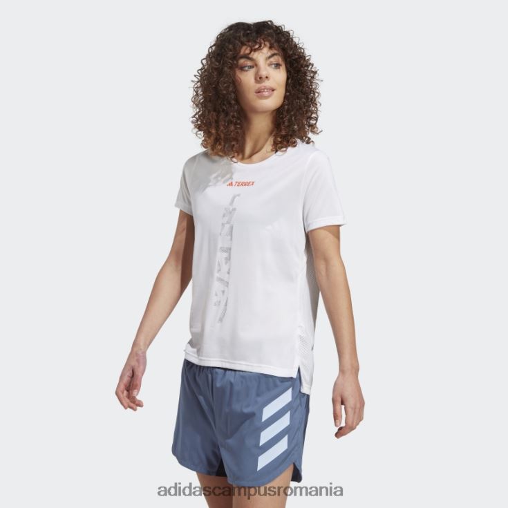 adidas campus romania Tricou de alergare terrex agravic alb femei alb J266N210009