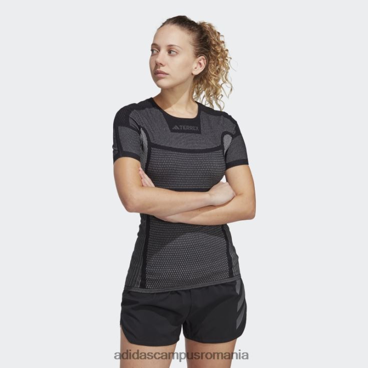 adidas campus romania Tricou de bază cu mânecă scurtă negru Terrex drynamo femei alb negru J266N217399
