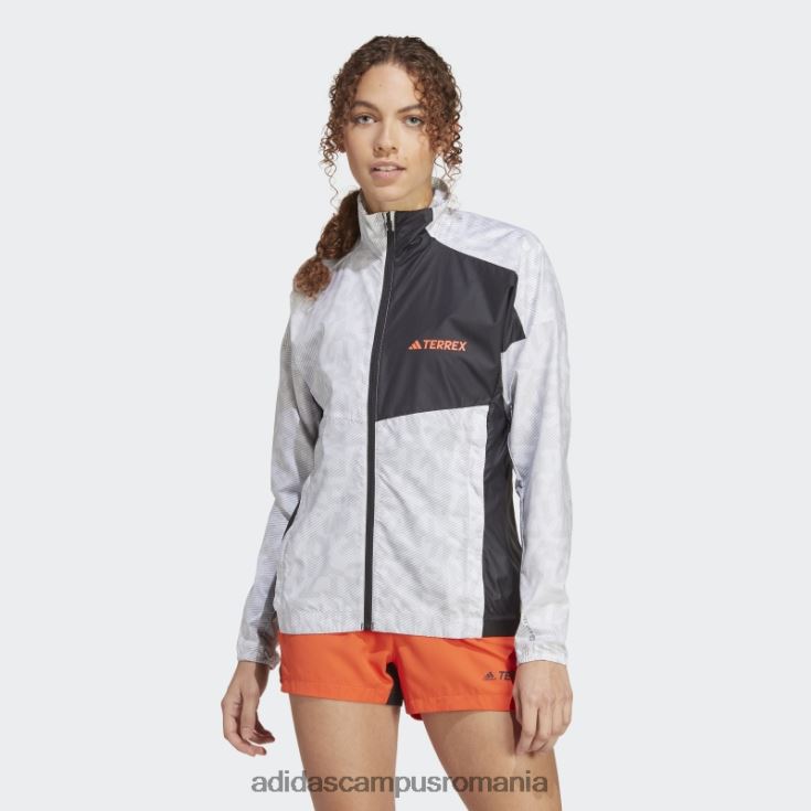 adidas campus romania fashion terrex trail running windbreaker gri femei alb/gri J266N217027