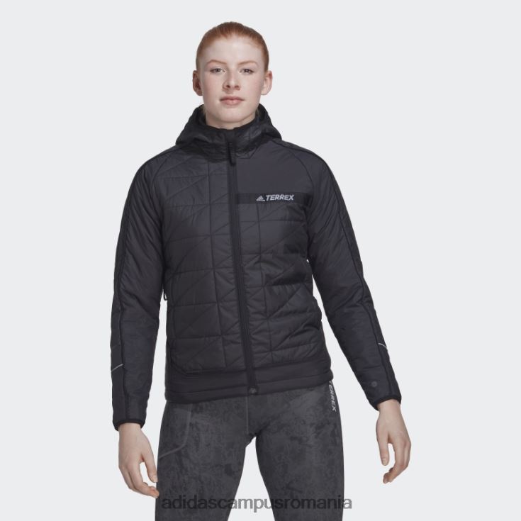 adidas campus romania geacă cu glugă izolată terrex neagră adidas femei negru J266N217334
