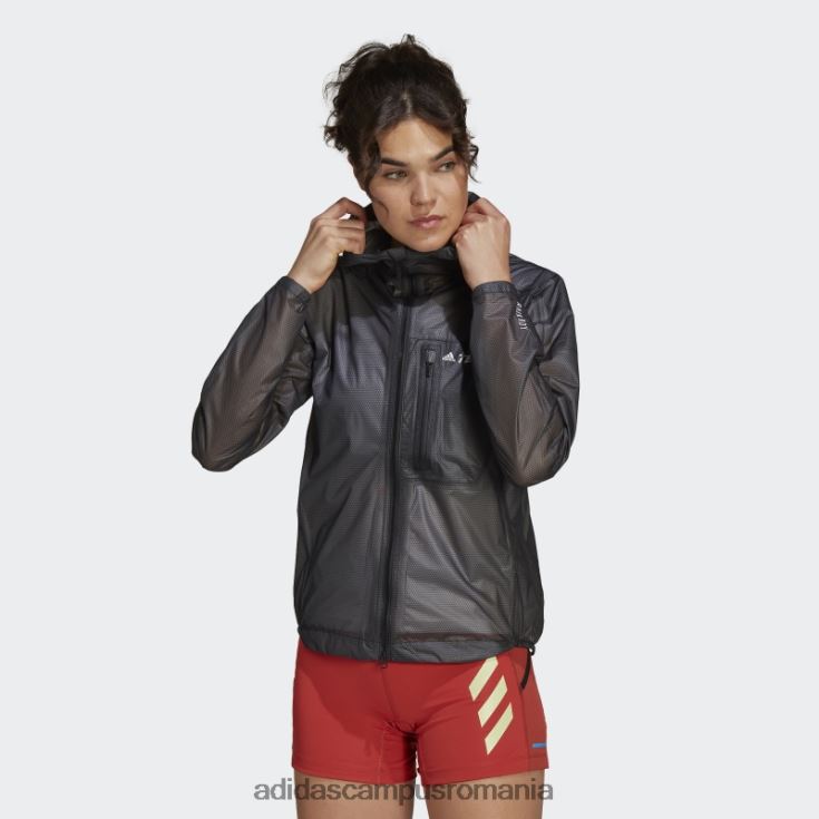 adidas campus romania geacă de ploaie neagră terrex agravic cu 2,5 straturi femei negru J266N216810