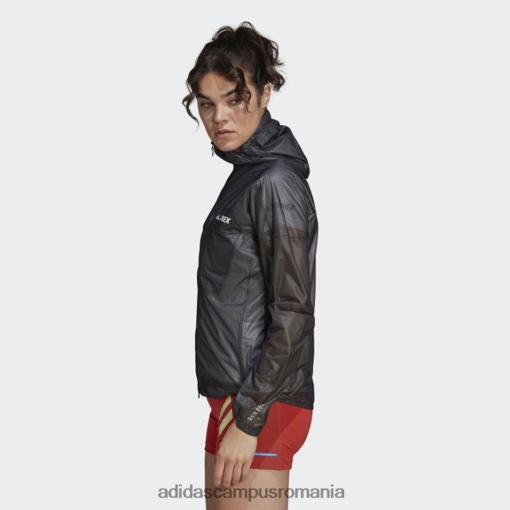 adidas campus romania geacă de ploaie neagră terrex agravic cu 2,5 straturi femei negru J266N216810