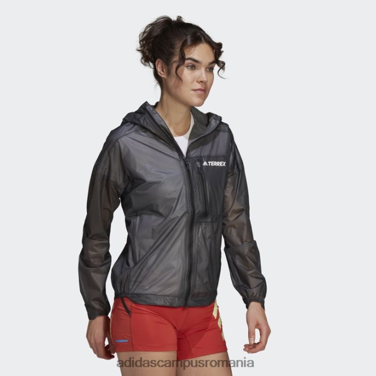 adidas campus romania geacă de ploaie neagră terrex agravic cu 2,5 straturi femei negru J266N216810