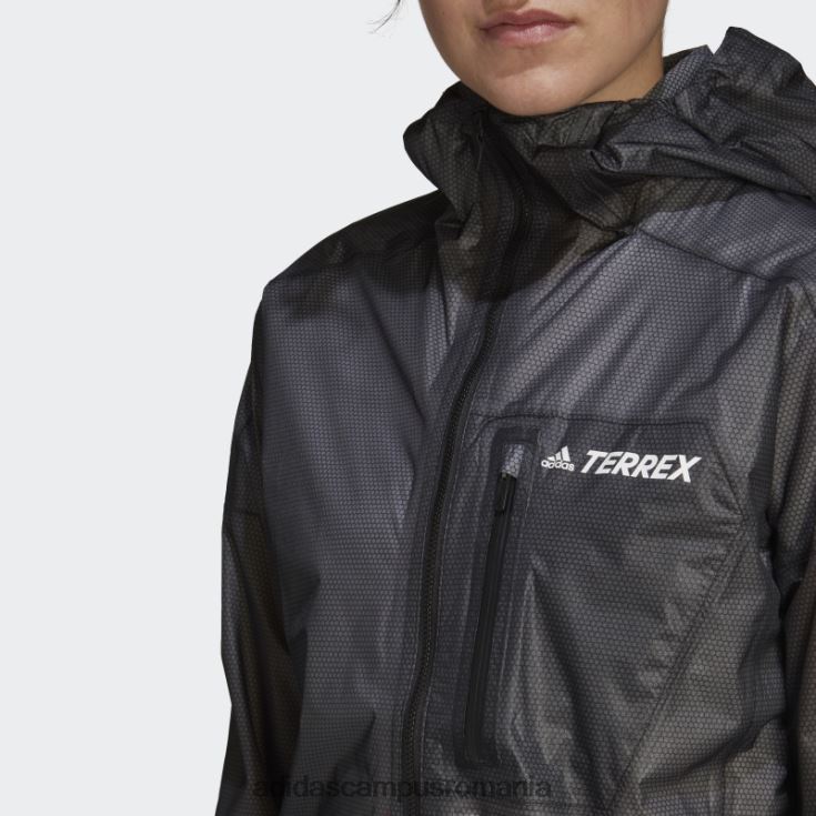 adidas campus romania geacă de ploaie neagră terrex agravic cu 2,5 straturi femei negru J266N216810