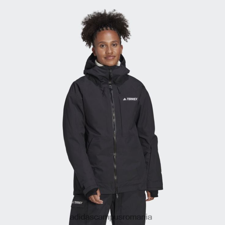 adidas campus romania geacă de zăpadă nailon post-consum terrex 3l neagră femei negru J266N217498