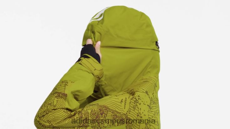 adidas campus romania geacă grafică pentru zăpadă izolată în 2 straturi terrex olive femei măslin/maroon J266N217300