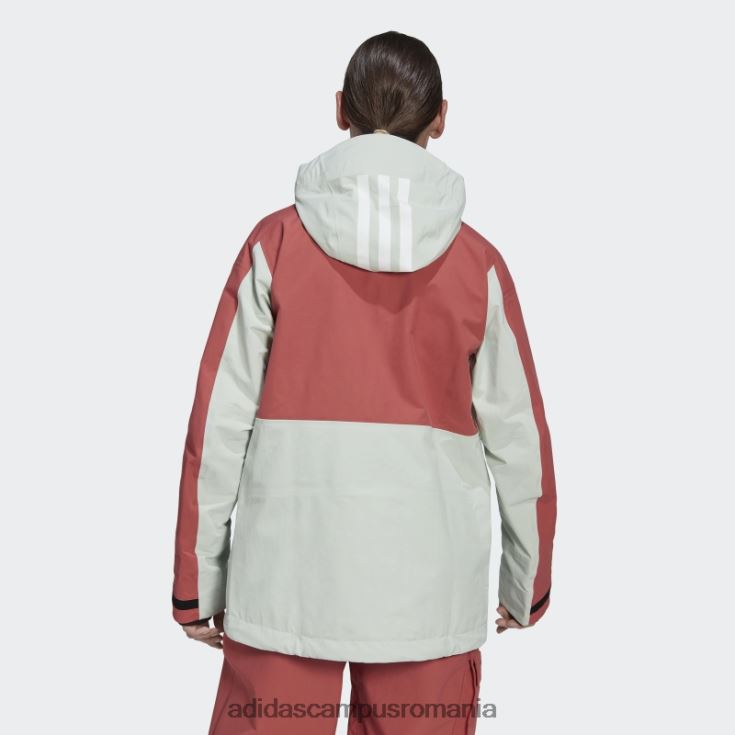 adidas campus romania geaca de zapada din nailon terrex 3l post-consum rosie adidas femei rosu verde J266N217322