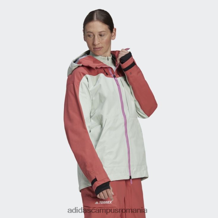 adidas campus romania geaca de zapada din nailon terrex 3l post-consum rosie adidas femei rosu verde J266N217322