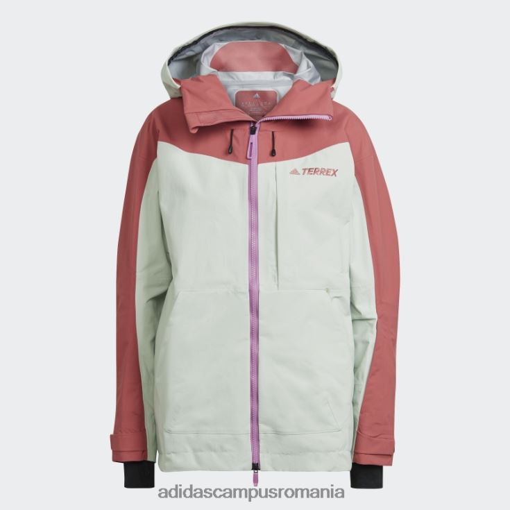 adidas campus romania geaca de zapada din nailon terrex 3l post-consum rosie adidas femei rosu verde J266N217322