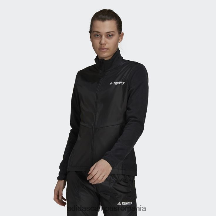 adidas campus romania jachetă multi primegreen windfleece neagră femei negru J266N217371