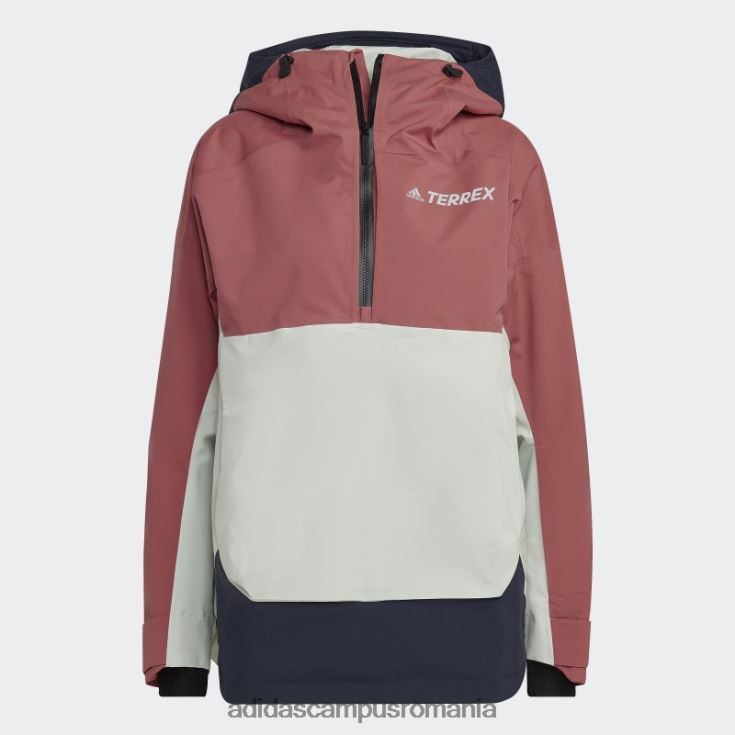 adidas campus romania red terrex 2 layer rain.rdy anorac de zăpadă femei roșu/cerneală/verde J266N217153