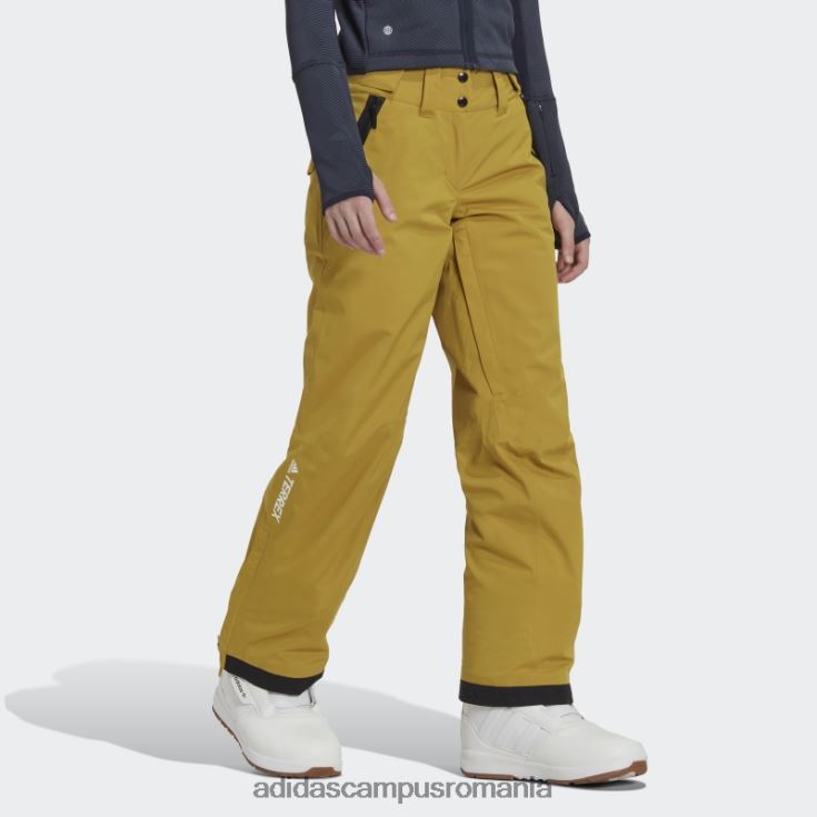 adidas campus romania resort izolat in doua straturi pantaloni de trening stretch olive femei măsline J266N217353
