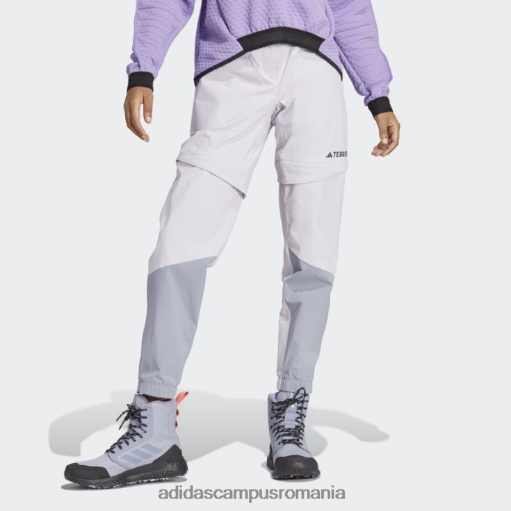 adidas campus romania silver dawn terrex utilitas drumeții pantaloni de trening cu fermoar femei zori argintii J266N216756