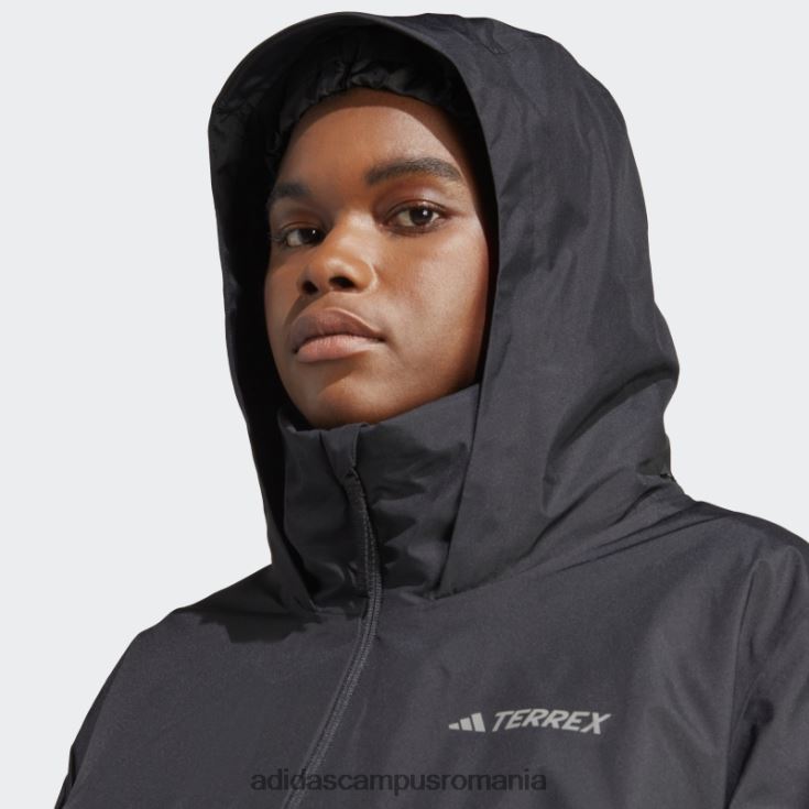 adidas campus romania terrex multi rain.rdy jacheta de ploaie 2 straturi (plus size) neagra adidas femei negru J266N217172