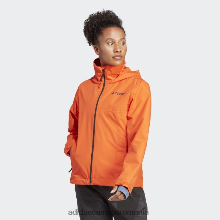 adidas campus romania terrex multi rain.rdy jacheta de ploaie 2 straturi portocaliu femei portocale J266N216963