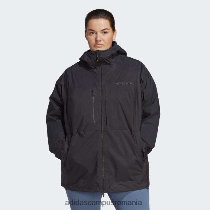 adidas campus romania terrex xploric rain.rdy geaca de drumetie (plus size) neagra femei negru J266N217132