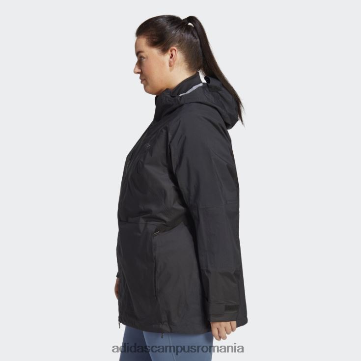 adidas campus romania terrex xploric rain.rdy geaca de drumetie (plus size) neagra femei negru J266N217132