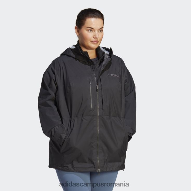 adidas campus romania terrex xploric rain.rdy geaca de drumetie (plus size) neagra femei negru J266N217132