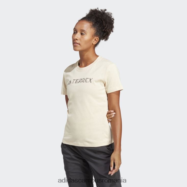 adidas campus romania tricou cu logo clasic Sand Terrex femei nisip J266N29983