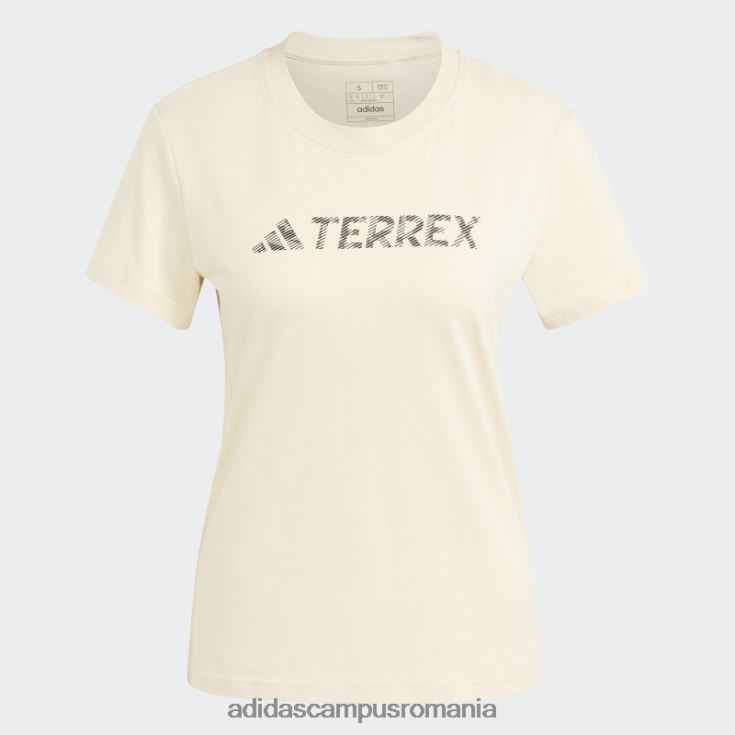 adidas campus romania tricou cu logo clasic Sand Terrex femei nisip J266N29983