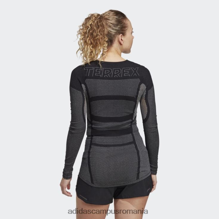 adidas campus romania tricou de bază cu mânecă lungă terrex drynamo negru femei alb negru J266N216850