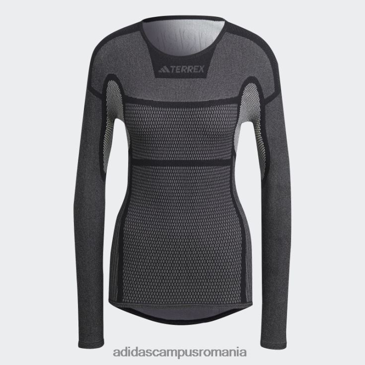 adidas campus romania tricou de bază cu mânecă lungă terrex drynamo negru femei alb negru J266N216850