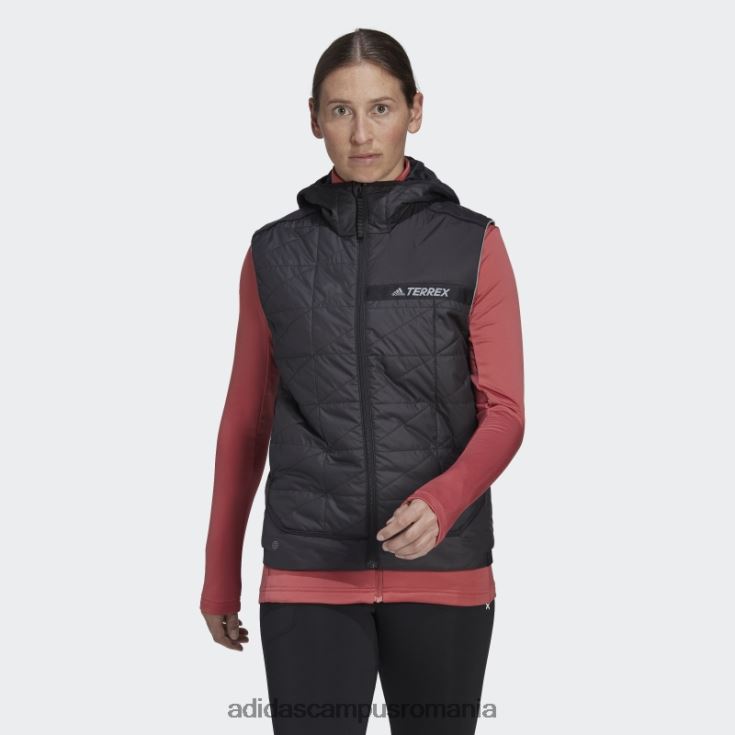 adidas campus romania vestă neagră elegantă cu izolație multiplă adidas femei negru J266N210239