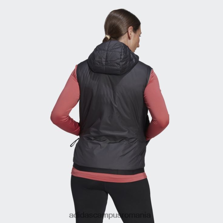 adidas campus romania vestă neagră elegantă cu izolație multiplă adidas femei negru J266N210239