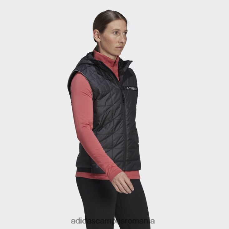 adidas campus romania vestă neagră elegantă cu izolație multiplă adidas femei negru J266N210239