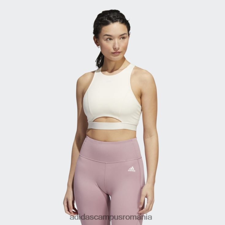 adidas campus romania sutien alb coreflow cu suport mediu femei alb J266N22765