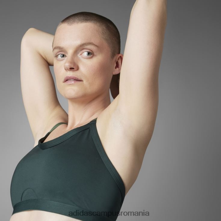 adidas campus romania sutien de susținere ușoară yoga echilibru autentic verde femei verde J266N22678