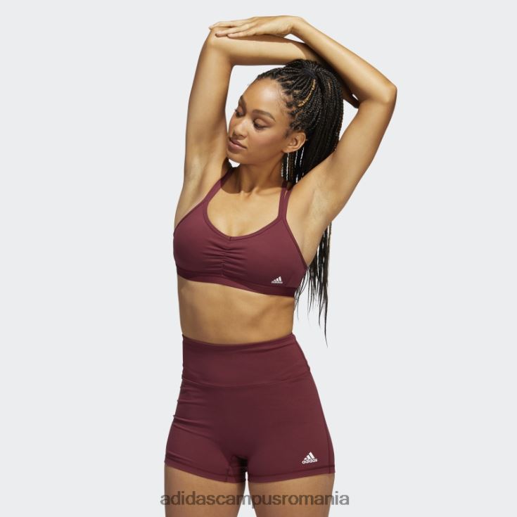 adidas campus romania sutien roșu de susținere a ușoarelor yoga essentials femei roșu J266N23065