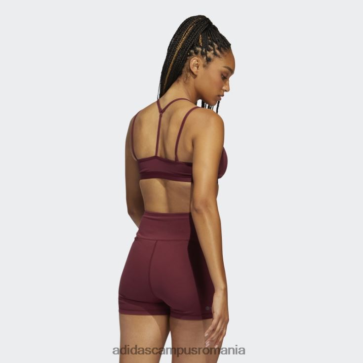 adidas campus romania sutien roșu de susținere a ușoarelor yoga essentials femei roșu J266N23065